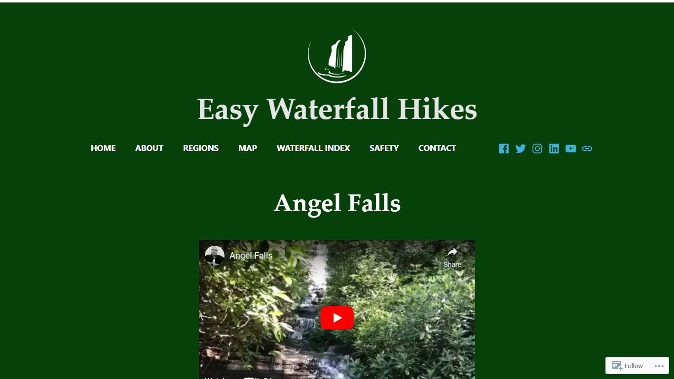 Angel Falls – Easy Waterfall Hikes