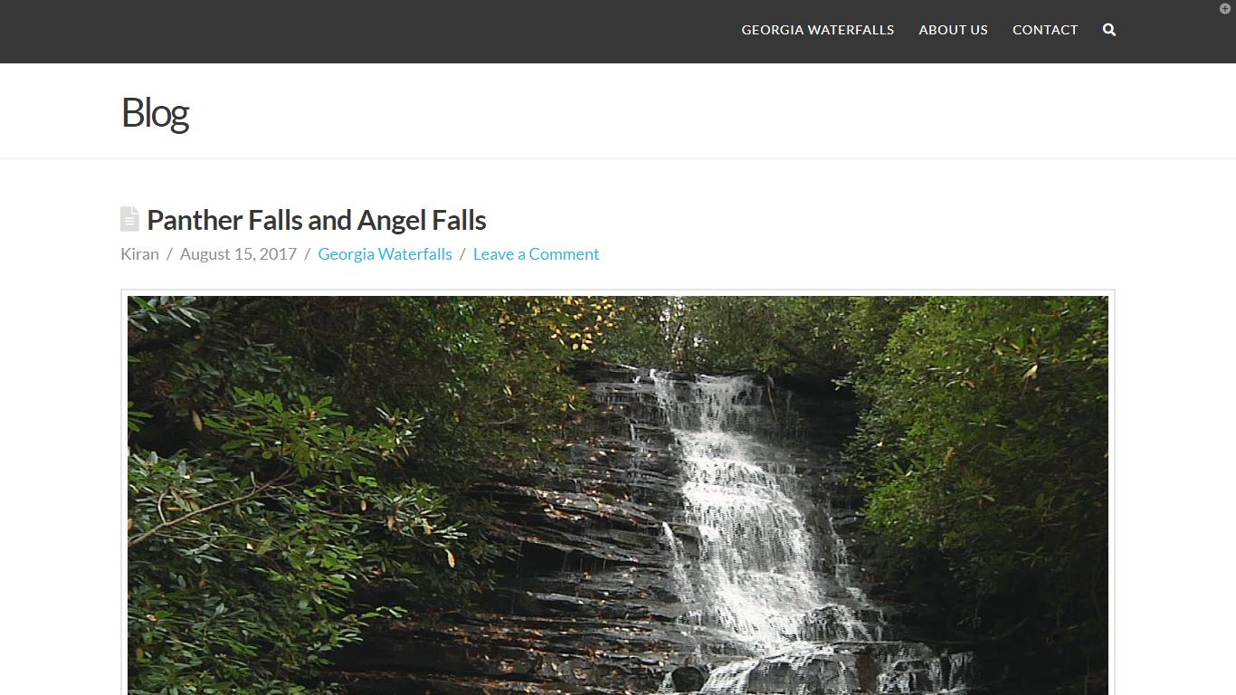 Panther Falls and Angel Falls - Waterfalls in Georgia